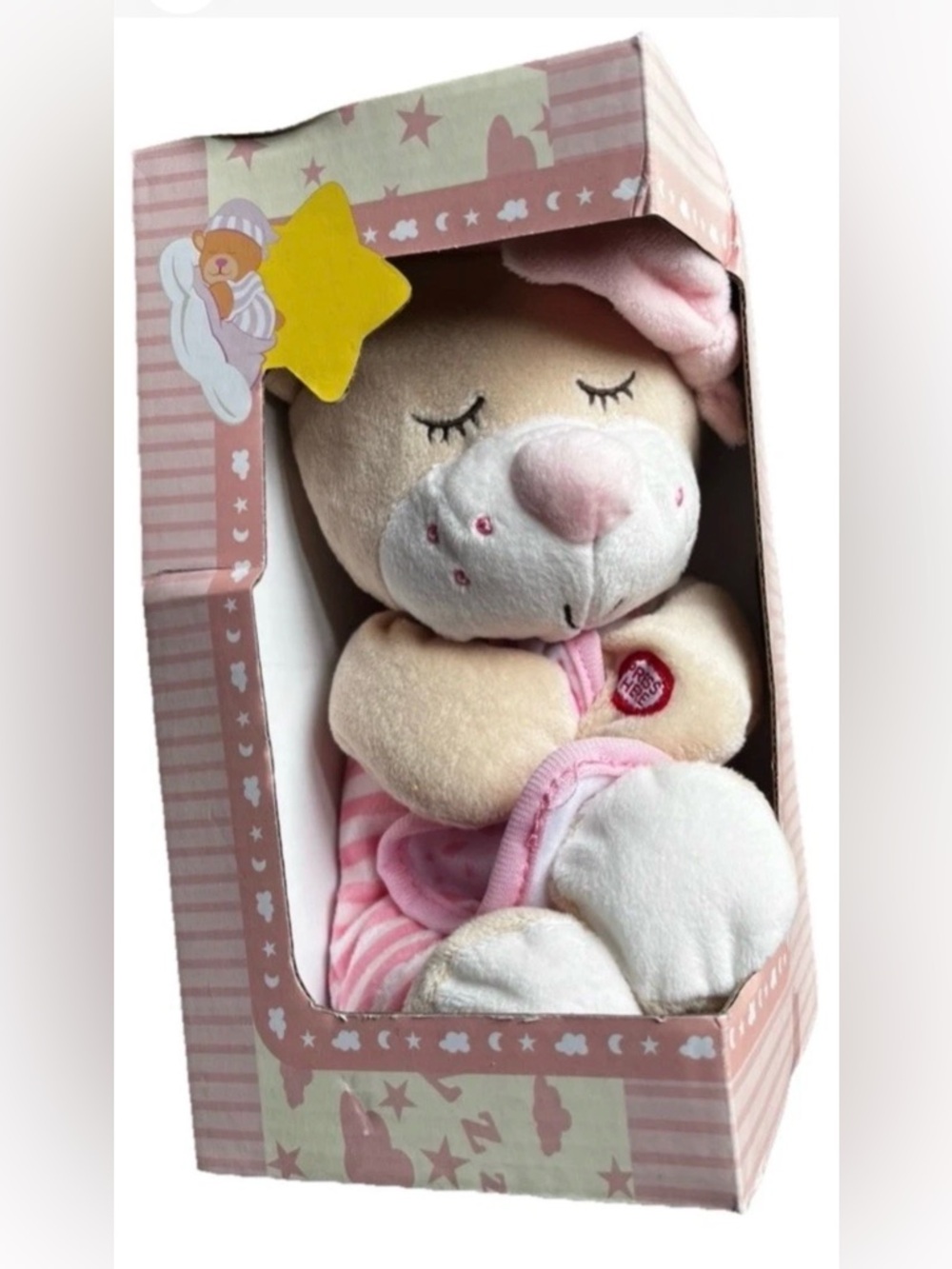 Spark Create Imagine Prayer Bear Pink Musical Plush Recites Bedtime Prayer